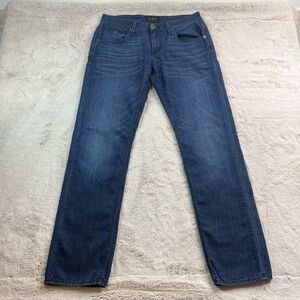 Guess Jeans Mens Size 31x34 Vermont Slim Straight Stretch Denim Measures 34x33